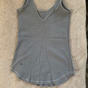Gray Lululemon V-neck tank top!